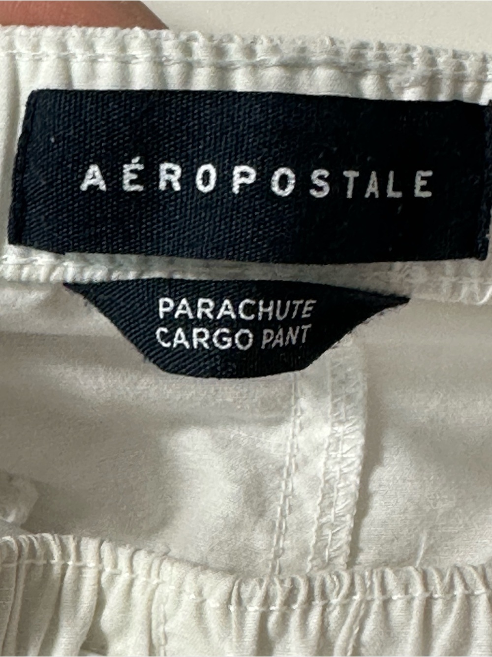 Aeropostale Parachute White Multi-Pocket Cargo Pants - Picture 8 of 15